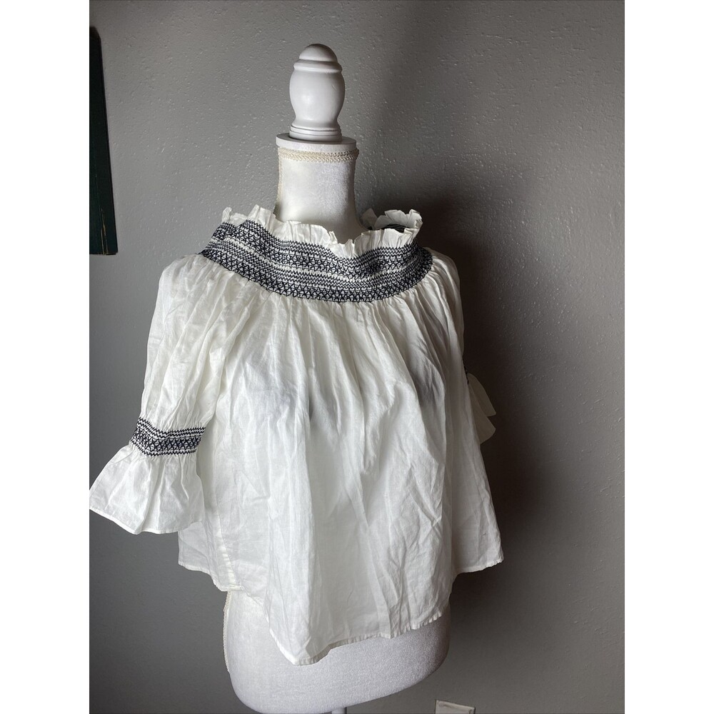 Tocca Women’s Smocked Elastic Blouse Off Shoulder